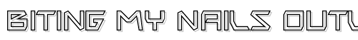 Biting My Nails Outline font